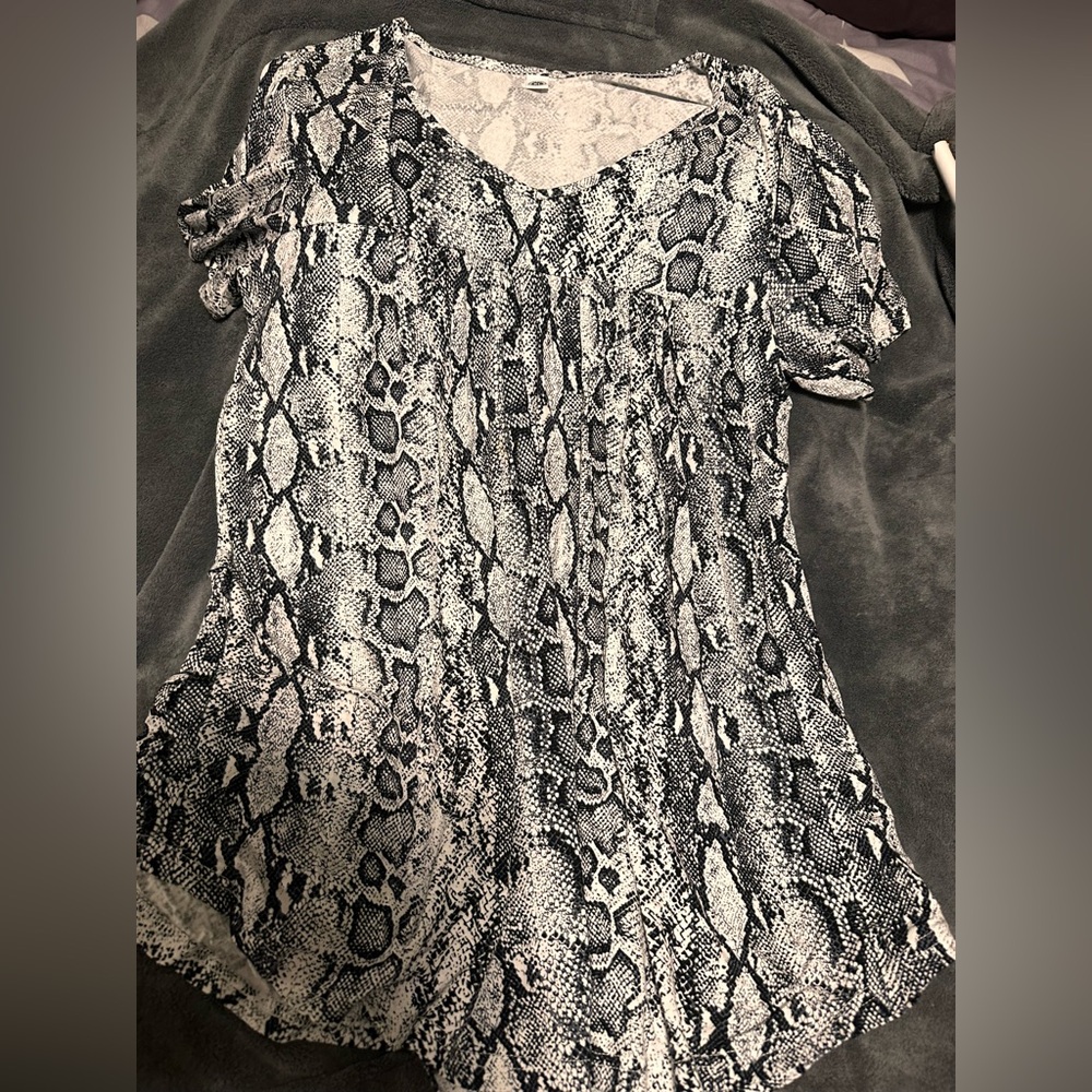 Snakeskin Print Women's Tunic